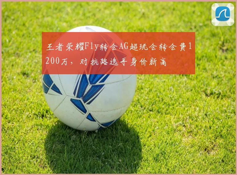 王者荣耀Fly转会AG超玩会转会费1200万，对抗路选手身价新高
